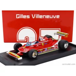   FERRARI  F1  312T4 N 12 2nd GP FRENCH GP 1979 GILLES VILLENEUVE  RED