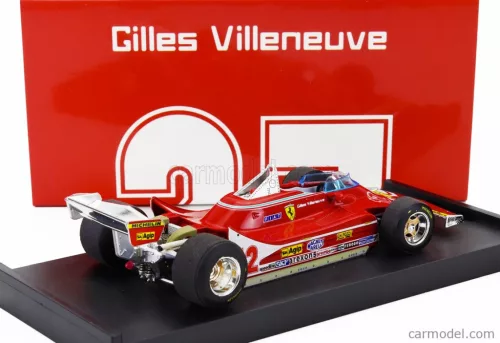 FERRARI  F1  312T4 N 12 2nd GP FRENCH GP 1979 GILLES VILLENEUVE  RED