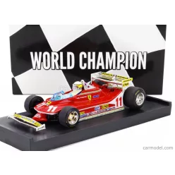   FERRARI  F1  312T4 N 11 WORLD CHAMPION WINNER MONACO GP 1979 JODY SCHECKTER - WITH DRIVER FIGURE  RED