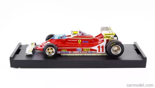 FERRARI  F1  312T4 N 11 WORLD CHAMPION WINNER MONACO GP 1979 JODY SCHECKTER - WITH DRIVER FIGURE  RED