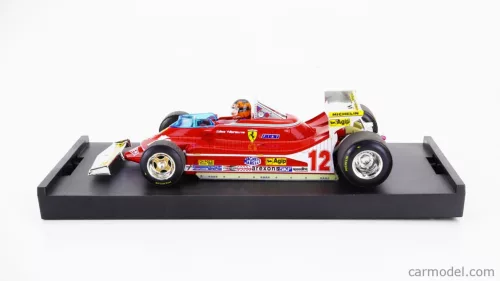 FERRARI  F1  312T4 N 12 MONACO GP 1979 GILLES VILLENEUVE - WITH DRIVER FIGURE  RED