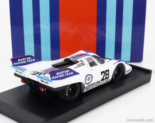 PORSCHE  917K MARTINI RACING TEAM N 28 1000km AUSTRIA 1971 HELMUT MARKO - GERARD LARROUSSE  WHITE BLUE RED