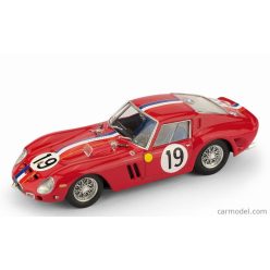   FERRARI  250 GTO 3.0L V12 COUPE TEAM PIERRE NOBLET N 19 2nd 24h LE MANS 1962 JEAN GUICHET - PIERRE NOBLET  RED WHITE BLUE
