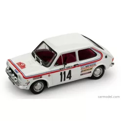   FIAT  127 1-SERIES (night version) N 114 RALLY MONTECARLO 1973 BERNARD DONGUES - CHRISTIAN SOULIE  WHITE