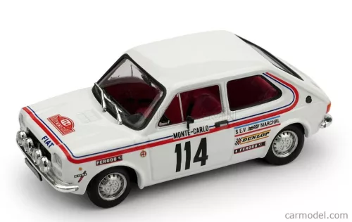 FIAT  127 1-SERIES (night version) N 114 RALLY MONTECARLO 1973 BERNARD DONGUES - CHRISTIAN SOULIE  WHITE