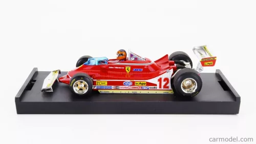 FERRARI  F1  312T4 N 12 WINNER USA OVEST GP 1979 GILLES VILLENEUVE - WITH DRIVER FIGURE  RED