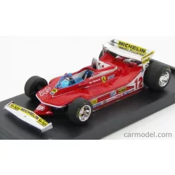   FERRARI  F1  312T4 N 12 PROVE ALA POSTERIORE OVEST USA GP 1979 GILLES VILLENEUVE  RED