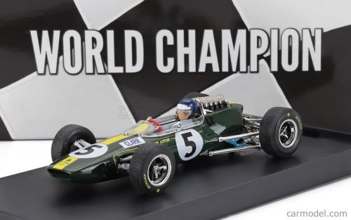 LOTUS  F1  33 N 5 WORLD CHAMPION WINNER BRITISH GP 1965 JIM CLARK - WITH DRIVER FIGURE  GREEN YELLOW
