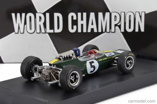LOTUS  F1  33 N 5 WORLD CHAMPION WINNER BRITISH GP 1965 JIM CLARK - WITH DRIVER FIGURE  GREEN YELLOW