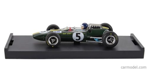 LOTUS  F1  33 N 5 WORLD CHAMPION WINNER BRITISH GP 1965 JIM CLARK - WITH DRIVER FIGURE  GREEN YELLOW