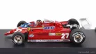 FERRARI  F1  126CK TURBO N 27 ISTRANA AIRPORT DUEL WITH F104 AIRPLANE 1981 GILLES VILLENEUVE - WITH DRIVER FIGURE  RED