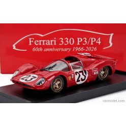   FERRARI  330P4/P3 4.0L V12 SPIDER TEAM FERRARI SPA SEFAC N 23 WINNER 24h DAYTONA 1967 LORENZO BANDINI - CHRIS AMON  RED