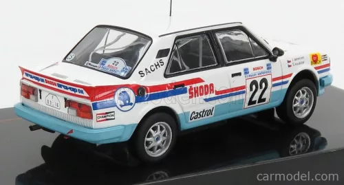 SKODA  130LR N 22 RALLY ACROPOLIS 1986 SVATOPLUK KVAIZAR - JIRI JANECEK  WHITE LIGHT BLUE
