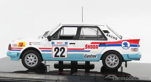 SKODA  130LR N 22 RALLY ACROPOLIS 1986 SVATOPLUK KVAIZAR - JIRI JANECEK  WHITE LIGHT BLUE