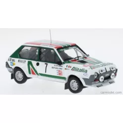   FIAT  RITMO 75 ABARTH ALITALIA (night version) N 7 RALLY MONTECARLO 1979 PER EKLUND - HANS SYLVAN  WHITE GREEN RED