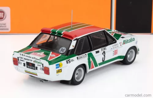 FIAT  131 ABARTH TEAM ALITALIA N 3 3rd RALLY MONTECARLO 1979 MARKKU ALEN - IKKA KIVIMAKI  WHITE GREEN RED