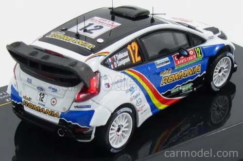 FORD ENGLAND  FIESTA RS WRC N 12 RALLY MONTECARLO 2014 F.DELECOUR - D.SAVIGNONI  BLUE WHITE BLACK