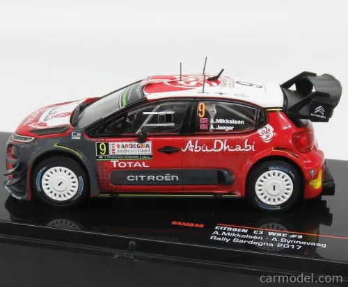 CITROEN  C3 WRC ABU DHABI N 9 RALLY SARDEGNA 2017 A.MIKKELSEN - A.SYNNEVAAG