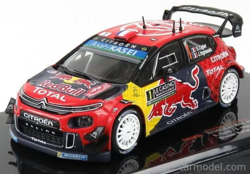 CITROEN  C3 WRC TEAM RED BULL N 1 WINNER RALLY MONTECARLO 2019 S.OGIER - J.INGRASSIA  RED YELLOW GREY
