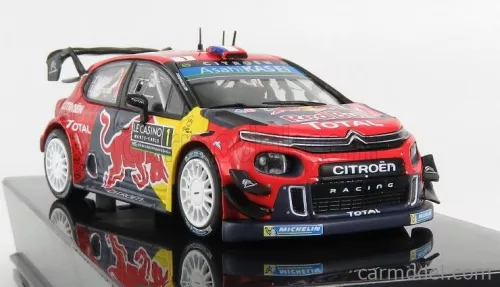 CITROEN  C3 WRC TEAM RED BULL N 1 WINNER RALLY MONTECARLO 2019 S.OGIER - J.INGRASSIA  RED YELLOW GREY