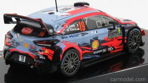 HYUNDAI  i20 WRC COUPE N 19 RALLY MONTECARLO 2019 S.LOEB - D.ELENA  2 TONE BLUE RED