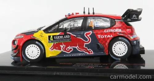CITROEN  C3 WRC TEAM RED BULL N 4 RALLY SWEDEN 2019 E.LAPPI - J.FERM  RED YELLOW GREY