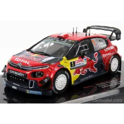   CITROEN  C3 WRC TEAM RED BULL N 1 RALLY CHILE 2019 S.OGIER - J.INGRASSIA  RED BLUE YELLOW