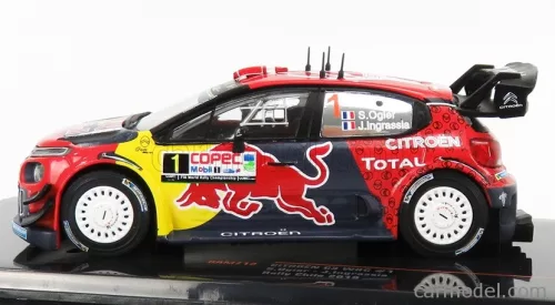 CITROEN  C3 WRC TEAM RED BULL N 1 RALLY CHILE 2019 S.OGIER - J.INGRASSIA  RED BLUE YELLOW