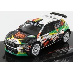   SKODA  FABIA R5 EVO TEAM METIOR SPORT N 18 RALLY CONDROZ 2019 C.DE CECCO - J.HUMBLET  WHITE BLACK GREEN