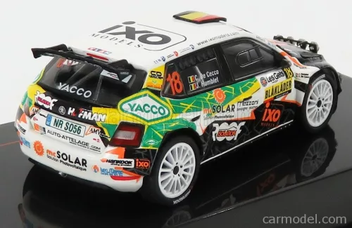 SKODA  FABIA R5 EVO TEAM METIOR SPORT N 18 RALLY CONDROZ 2019 C.DE CECCO - J.HUMBLET  WHITE BLACK GREEN