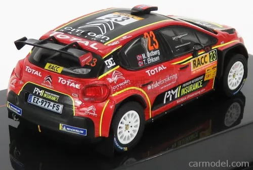 CITROEN  C3 R5 N 23 RALLY CATALUNYA 2019 M.OSTERBERG - T.ERIKSEN  RED YELLOW BLACK