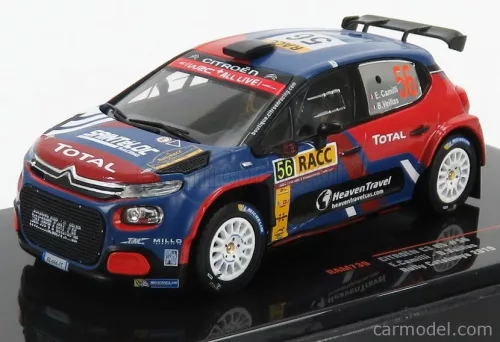 CITROEN  C3 R5 N 56 RALLY CATALUNYA 2019 E.CAMILLI - B.EILLAS  RED BLUE