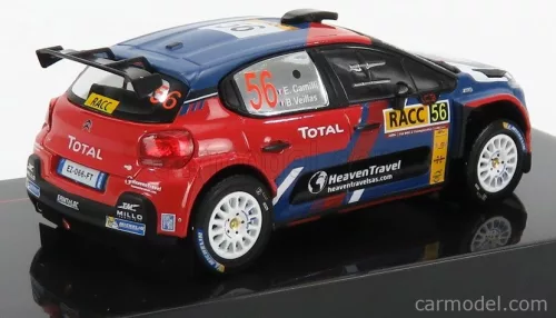 CITROEN  C3 R5 N 56 RALLY CATALUNYA 2019 E.CAMILLI - B.EILLAS  RED BLUE