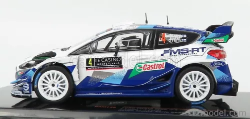 FORD ENGLAND  FIESTA WRC TEAM M-SPORT FORD WRT N 4 4th RALLY MONTECARLO 2020 E.LAPPI - J.FERN  2 TONE BLUE WHITE