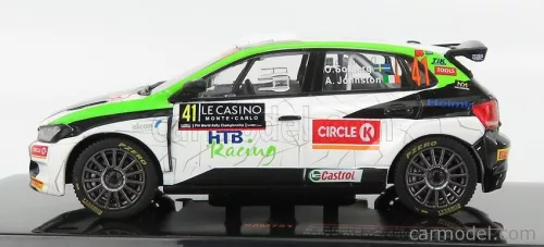 VOLKSWAGEN  POLO GTi R5 N 41 RALLY MONTECARLO 2020 O.SOLBERG - A.JOHNSTON  WHITE BLACK GREEN