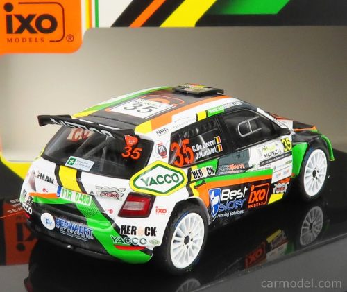 SKODA  FABIA R5 EVO N 35 RALLY MONZA 2020 C.DE CECCO - J.HUMBLET  BLACK GREEN WHITE