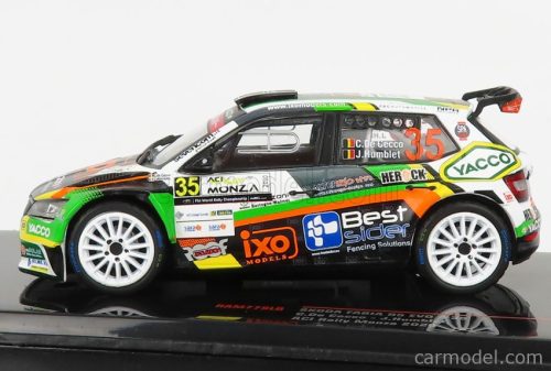 SKODA  FABIA R5 EVO N 35 RALLY MONZA 2020 C.DE CECCO - J.HUMBLET  BLACK GREEN WHITE