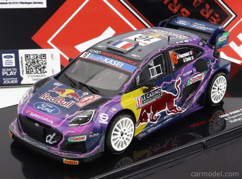 FORD ENGLAND  PUMA RALLY1 TEAM FORD WORLD RALLY M-SPORT N 16 RALLY MONTECARLO 2022 A.FOURMAUX - A.CORIA  PURPLE YELLOW BLACK