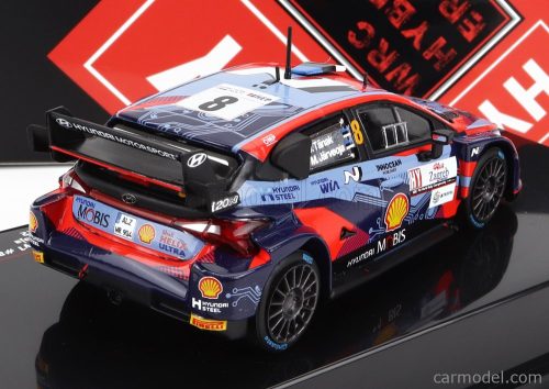 HYUNDAI  i20 COUPE WRC MOBIS N 8 RALLY CROATIA 2022 T.TANAK - M.JARVEOJA  2 TONE BLUE RED