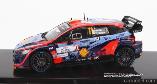HYUNDAI  i20 COUPE WRC MOBIS N 8 RALLY CROATIA 2022 T.TANAK - M.JARVEOJA  2 TONE BLUE RED