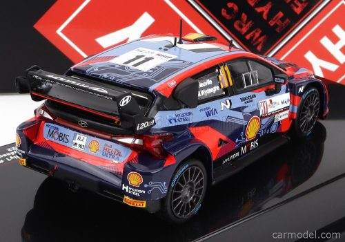 HYUNDAI  i20 COUPE WRC MOBIS N 11 RALLY CROATIA 2022 T.NEUVILLE - M.WYDAEGHE  2 TONE BLUE RED