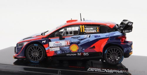 HYUNDAI  i20 COUPE WRC MOBIS N 11 RALLY CROATIA 2022 T.NEUVILLE - M.WYDAEGHE  2 TONE BLUE RED