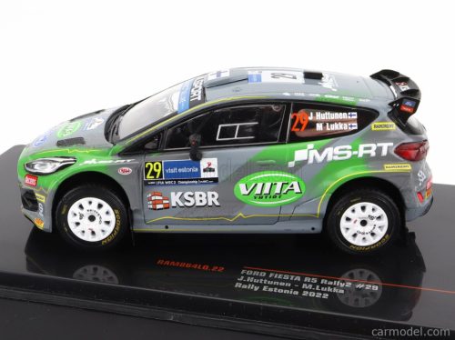 FORD ENGLAND  FIESTA RS RALLY2 N 29 RALLY ESTONIA 2022 J.HUTTUNEN - M.LUKKA  GREY GREEN