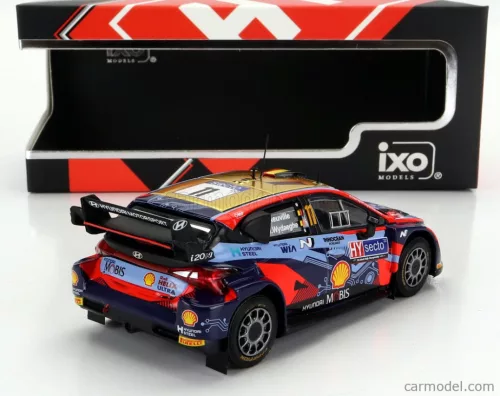 HYUNDAI  i20 COUPE WRC MOBIS N 11 RALLY FINLAND 2022 T.NEUVILLE - M.WYDAEGHE  2 TONE BLUE RED