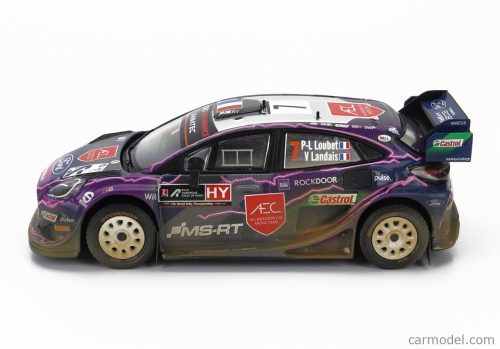 FORD ENGLAND - PUMA RALLY1 RED BULL TEAM FORD WORLD RALLY M-SPORT N 7 4th RALLY ACROPOLIS DIRTY VERSION 2022 PIERRE LOUIS LOUBET - VINCENT LANDAIS