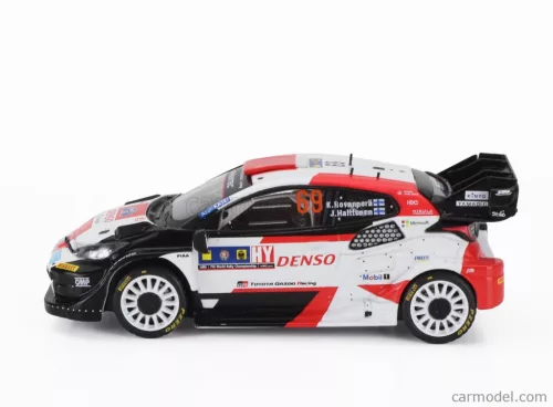 TOYOTA  YARIS GR HYBRID RALLY1 TEAM TOYOTA GAZOO RACING WRT N 69 2nd RALLY CENTRAL EUROPEAN 2023 KALLE ROVANPERA - JONNE HALTTUNEN  WHITE RED BLACK