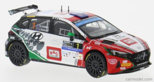 HYUNDAI  i20 N RALLY2 TEAM BRC RACING N 1 WINNER RALLY RALI CEREDIGION 2024 HAYDEN PADDON - JOHN KENNARD  WHITE GREEN RED