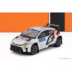   TOYOTA  YARIS GR RALLY1 TEAM TOYOTA GAZOO RACING WRT N 37 RALLY FINLAND 2024 YUKI YAMAMOTO - MARKO SALMINEN  WHITE