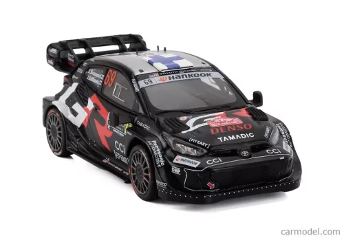 TOYOTA  YARIS GR HYBRID RALLY1 TEAM TOYOTA GAZOO RACING WRT N 69 4th RALLY MONTECARLO 2025 KALLE ROVANPERA - JONNE HALTTUNEN  BLACK
