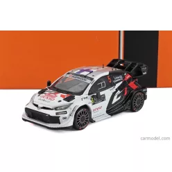   TOYOTA  YARIS GR HYBRID RALLY1 TEAM TOYOTA GAZOO RACING WRT2 N 5 RALLY MONTECARLO 2025 SAMI PAJARI - MARKO SALMINEN  WHITE BLACK RED
